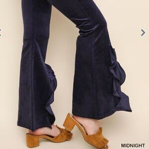 High Waist Velvet Flare Pants NEW REORDER